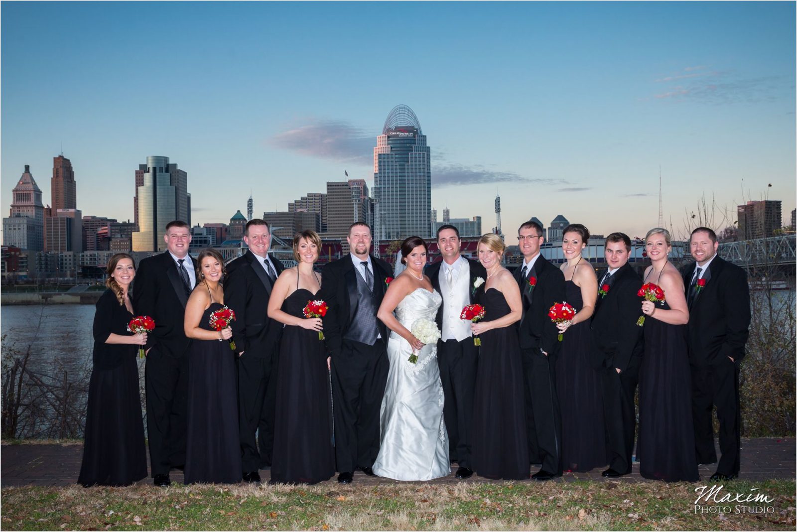 Hyatt Cincinnati Wedding Bridal Party
