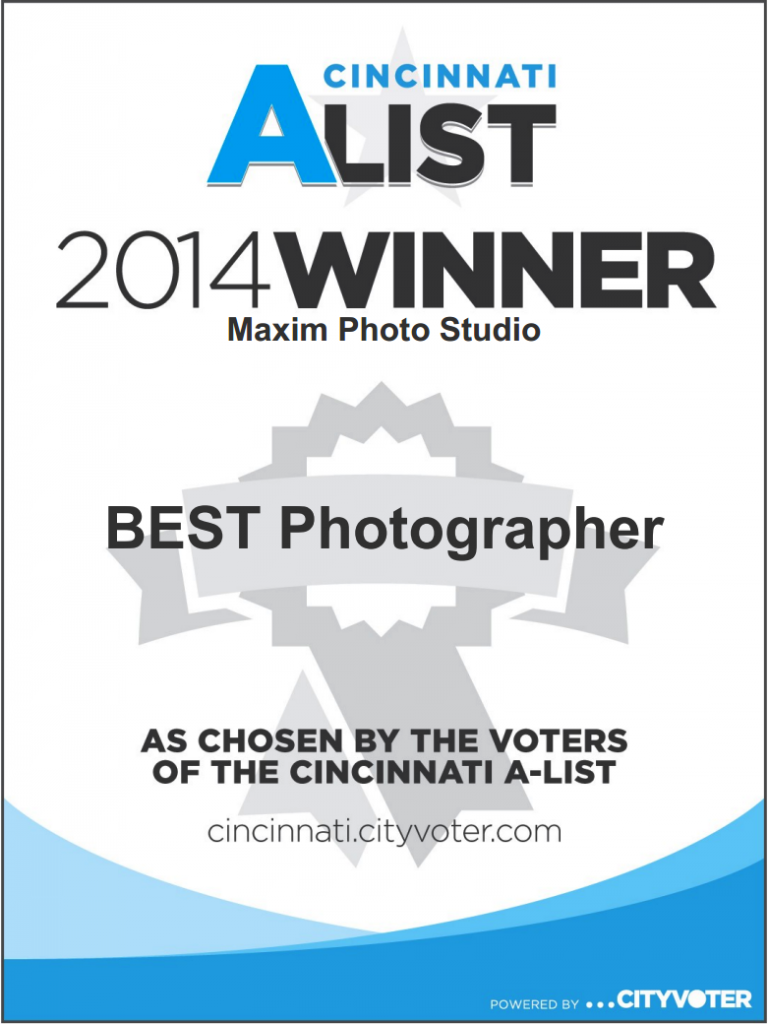 2014 Cincinnati A List Best Photographer Winner