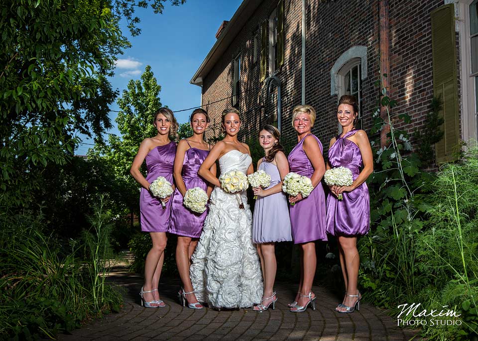 Taylor Mansion Columbus Ohio Wedding Bridesmaids