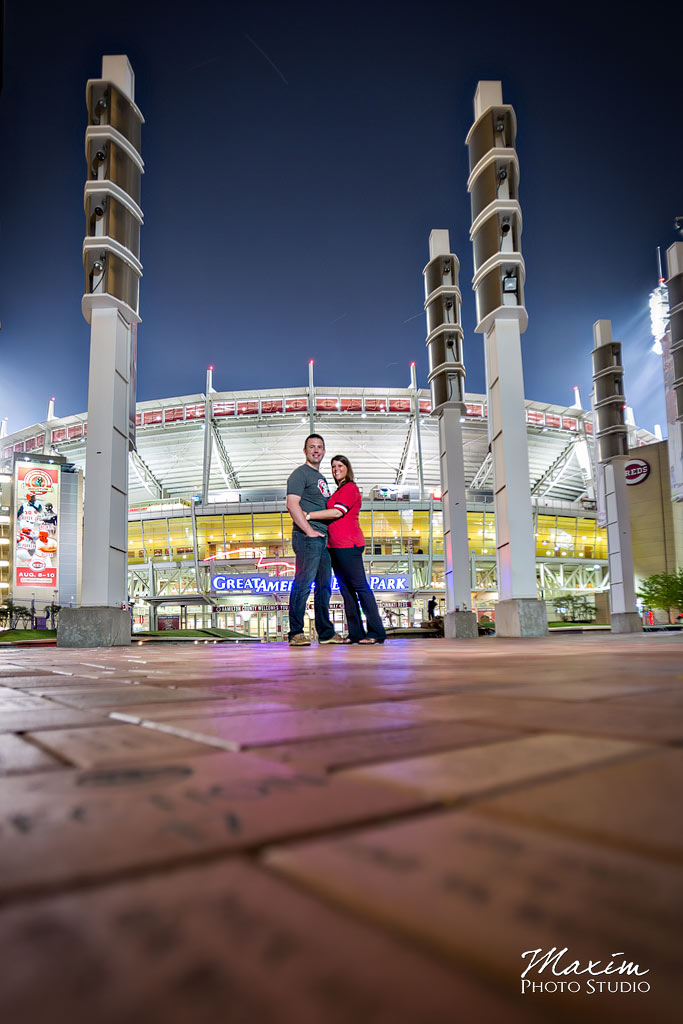Reds Stadium Cincinnati Engagement Pictures