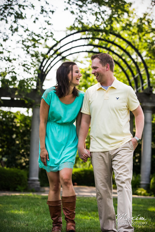 ault park cincinnati, cincinnati wedding engagement