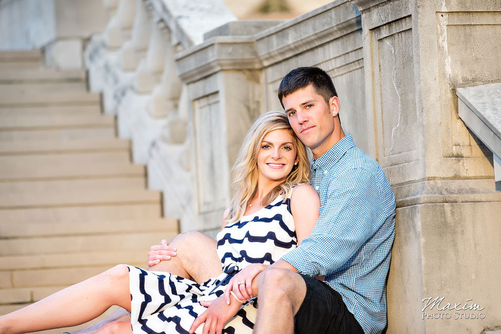 Ault Park Cincinnati Ohio engagement picture