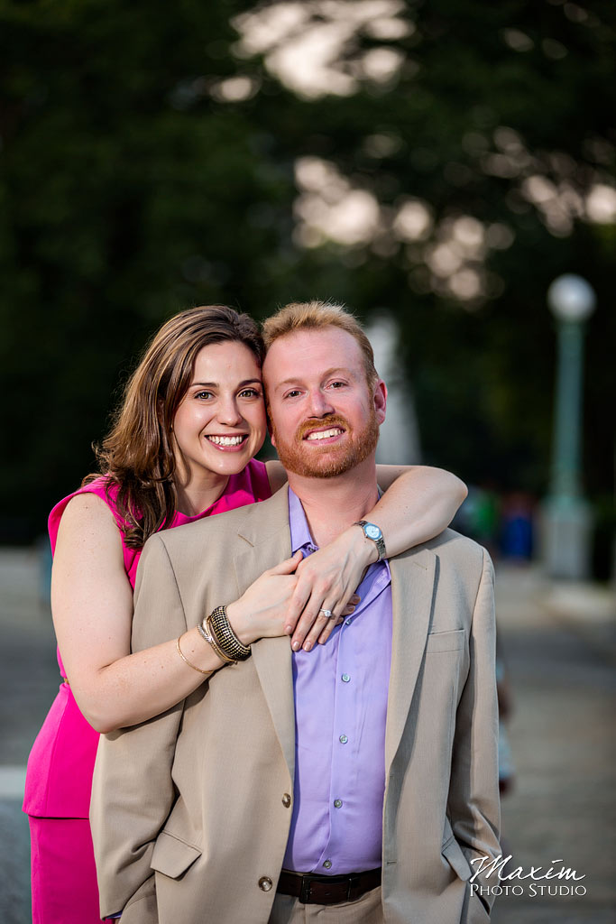 Prospect Park NYC nighttime engagement photography