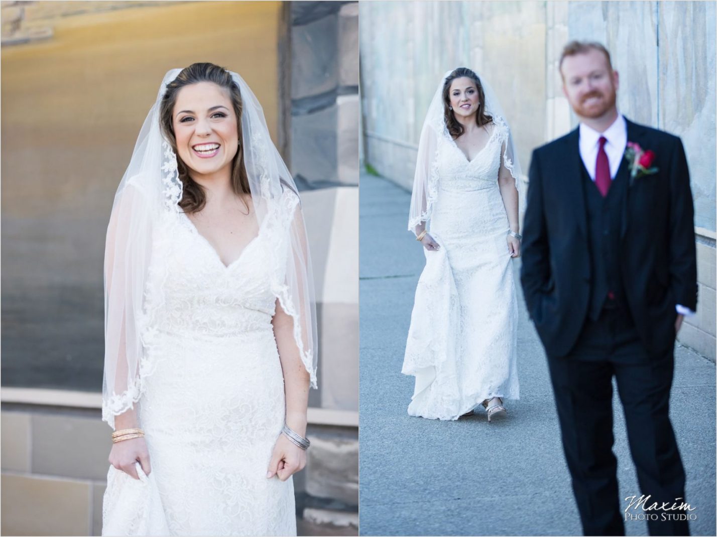 Roebling Bridge Cincinnati Wedding Bride Groom