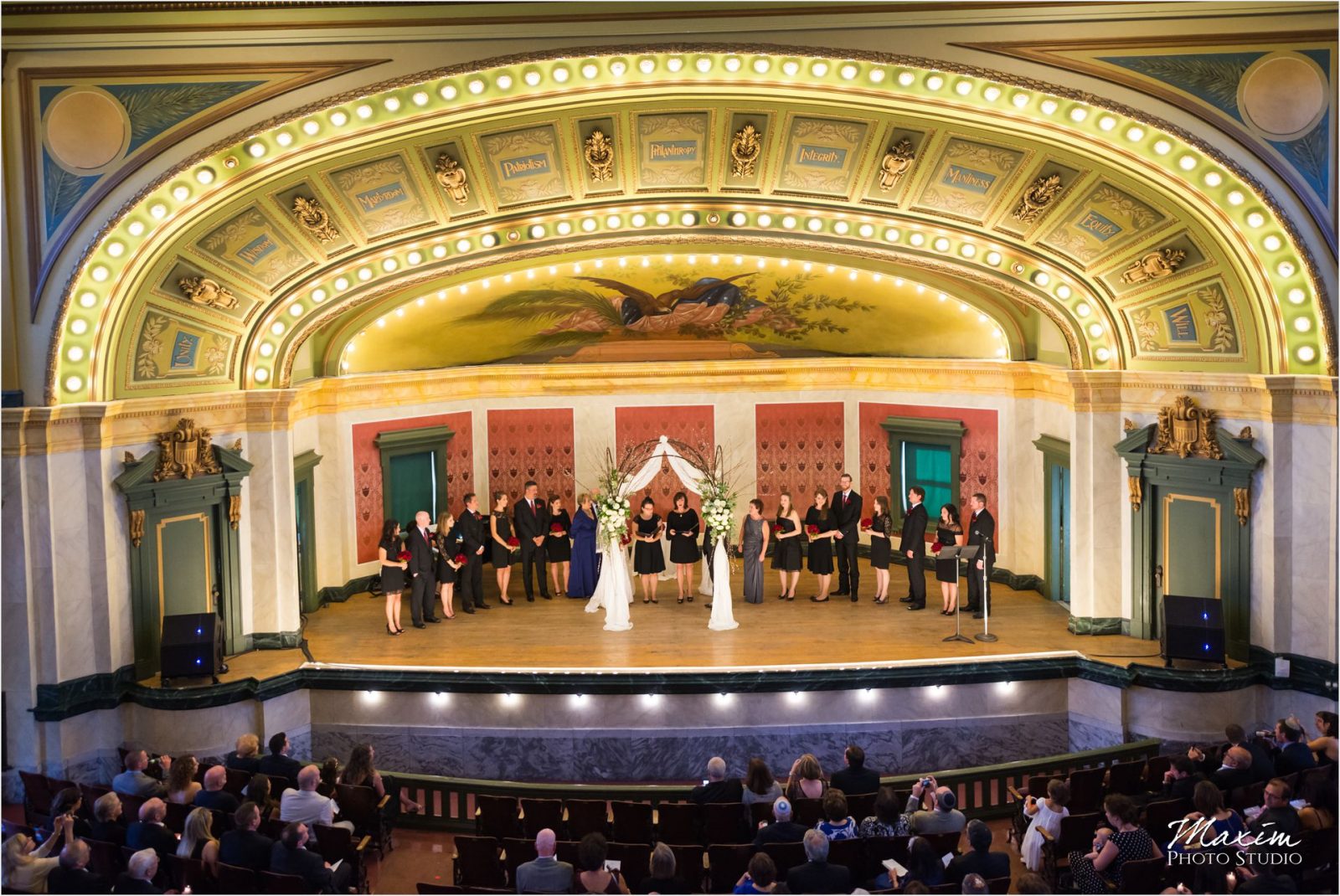 Memorial Hall Cincinnati Wedding Jewish Ceremony