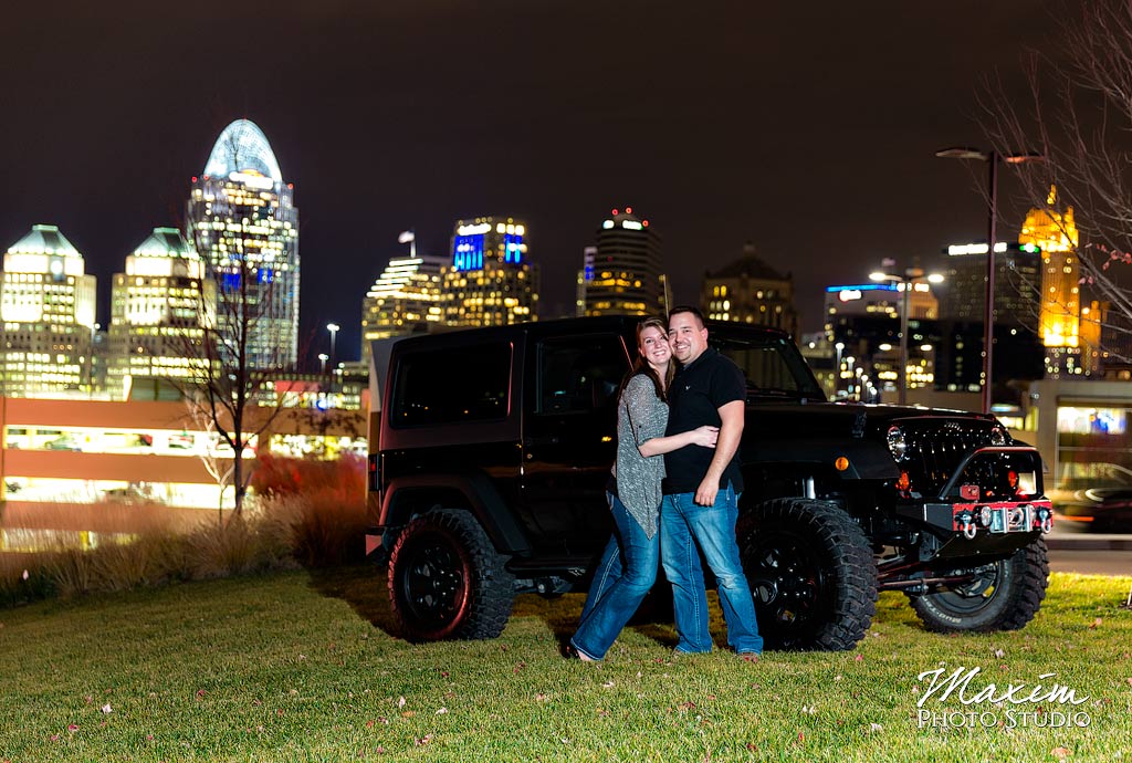 Horseshoe Casino Cincinnati Engagement Couple LT