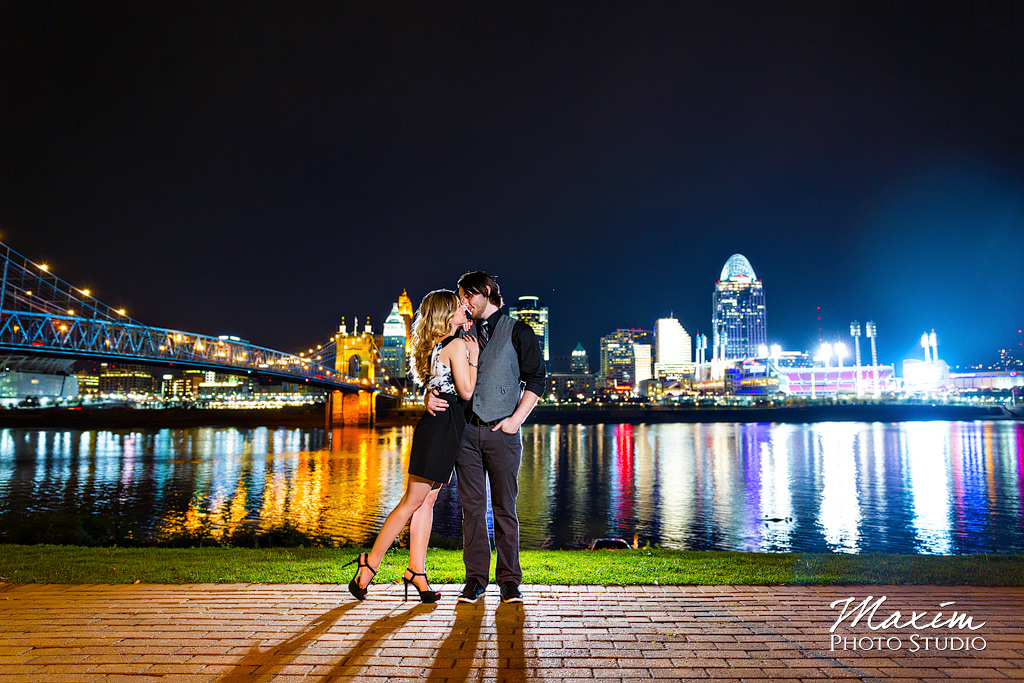 Roebling Bridge Cincinnati Engagement