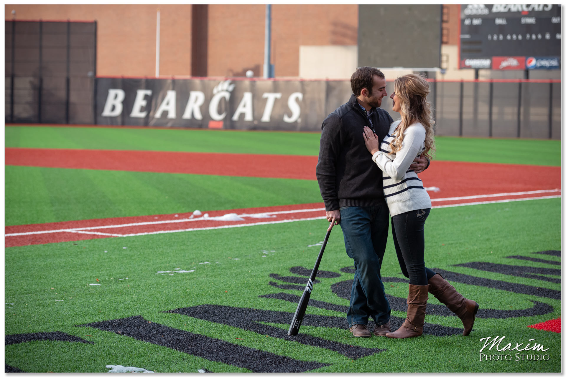University cincinnati spring baseball engagement