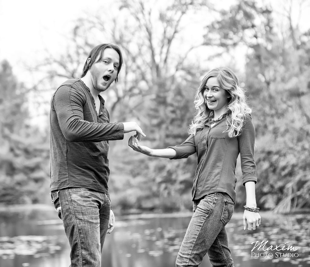 Mt Airy Forest Cincinnati Lake Engagement