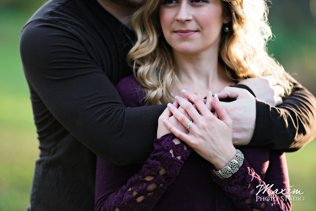 Mt Airy Forest Cincinnati Engagement Couple