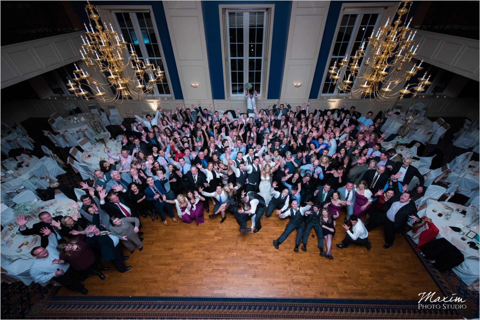 Party Pleasers The Grand Covington Wedding Reception Group Photo