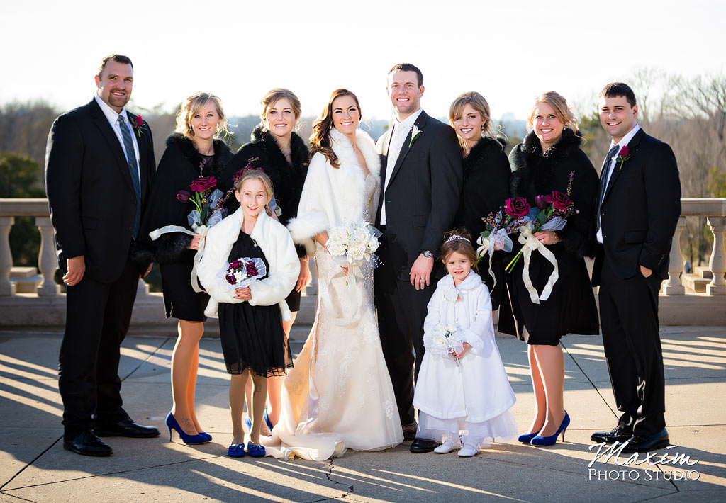 Ault Park Cincinnati Winter Wedding