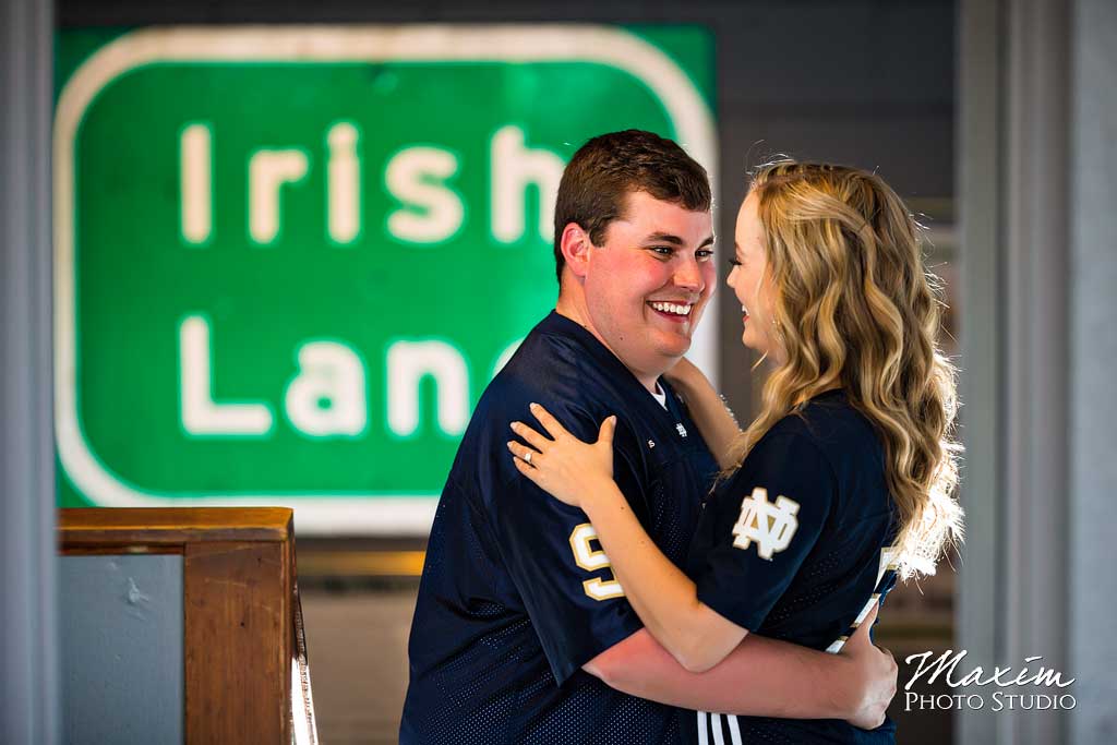 Downtown Cincinnati Engagement with Off Camera Flash