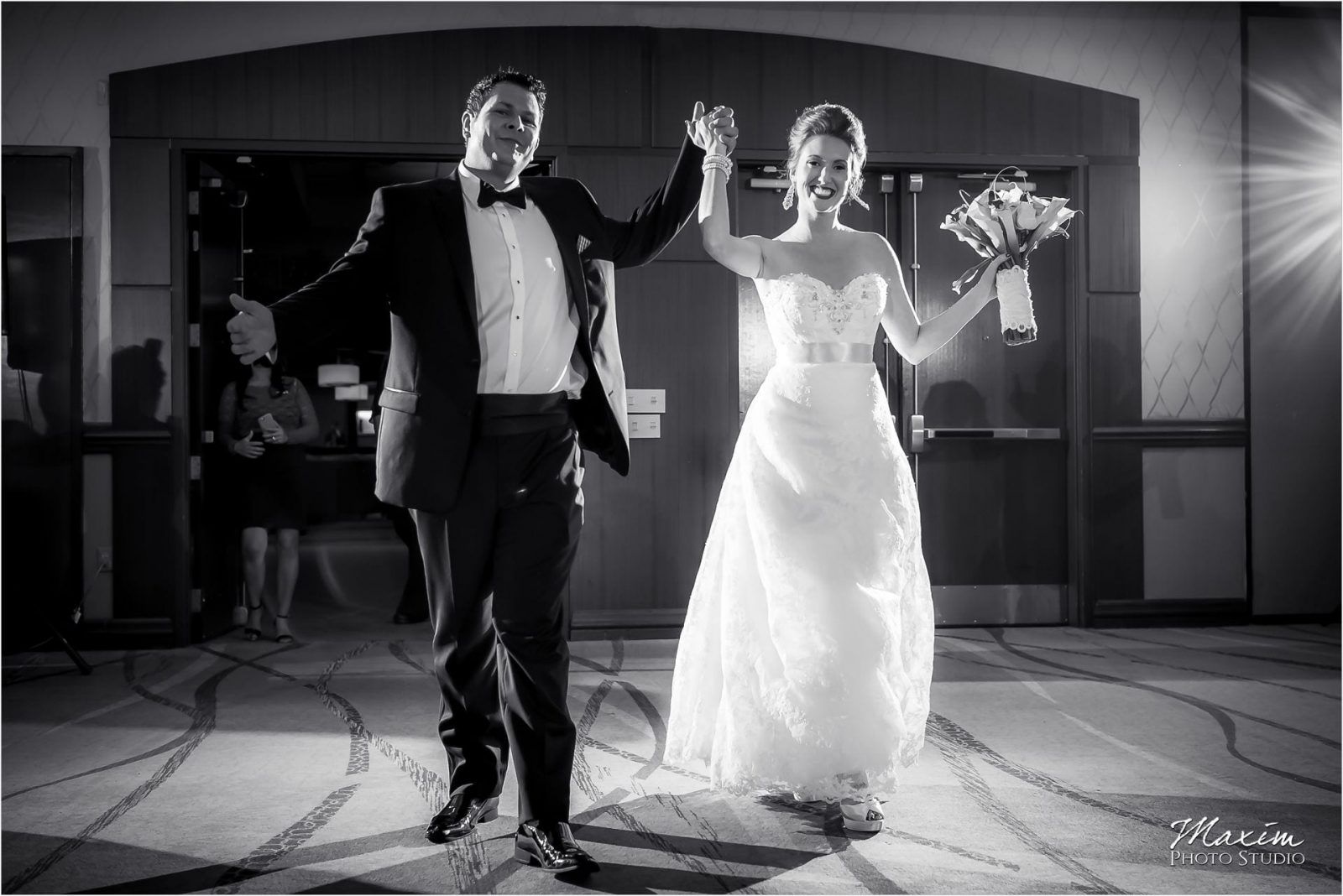 Marriott Rivercenter Covington, Cincinnati Wedding, Reception entrance