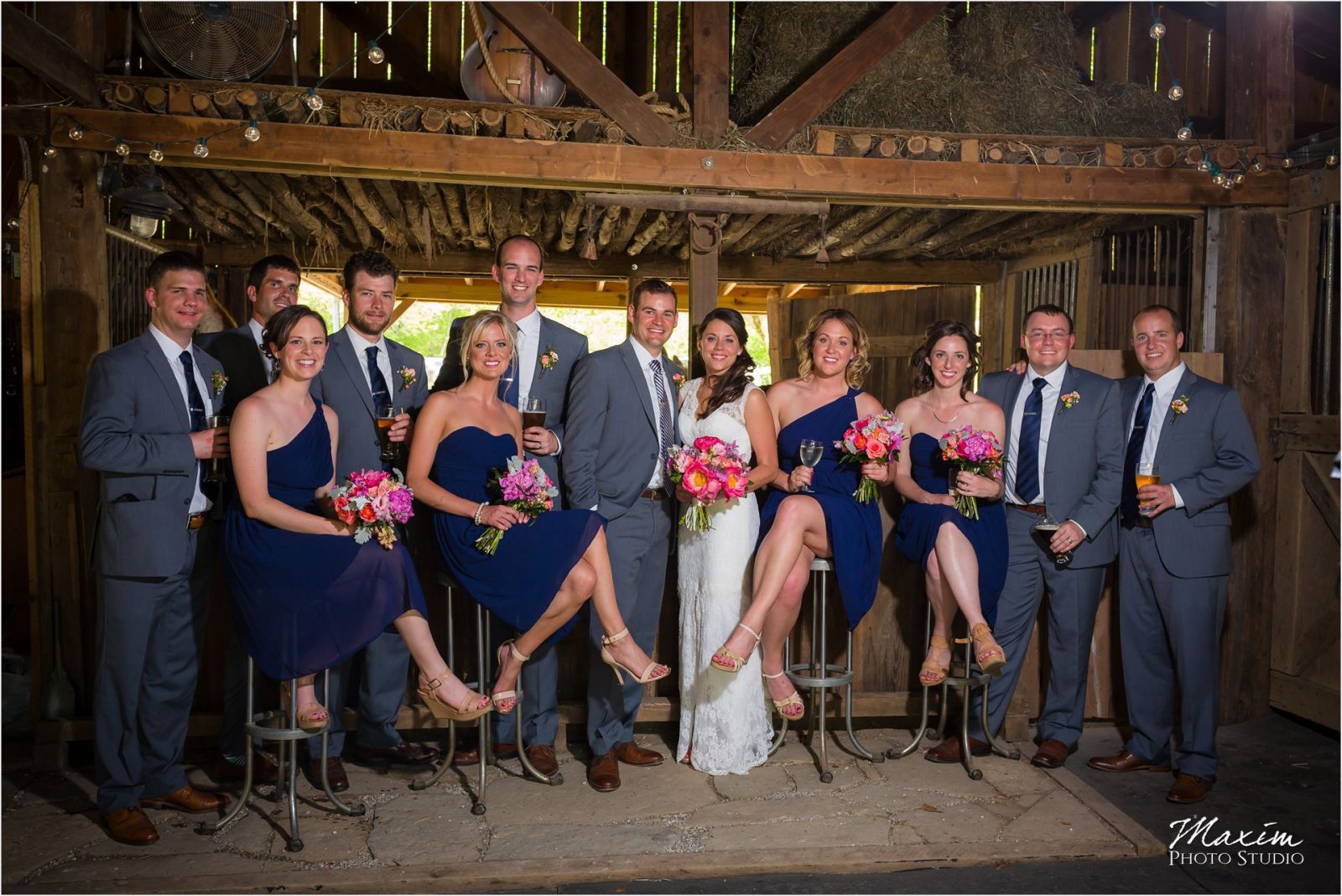 Potato Hill Farm Wedding Bridal Party pictures