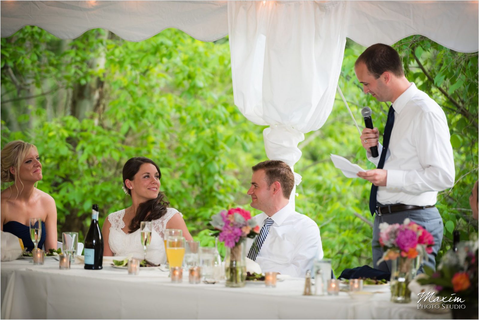 Potato Hill Farm Wedding Reception Toasts