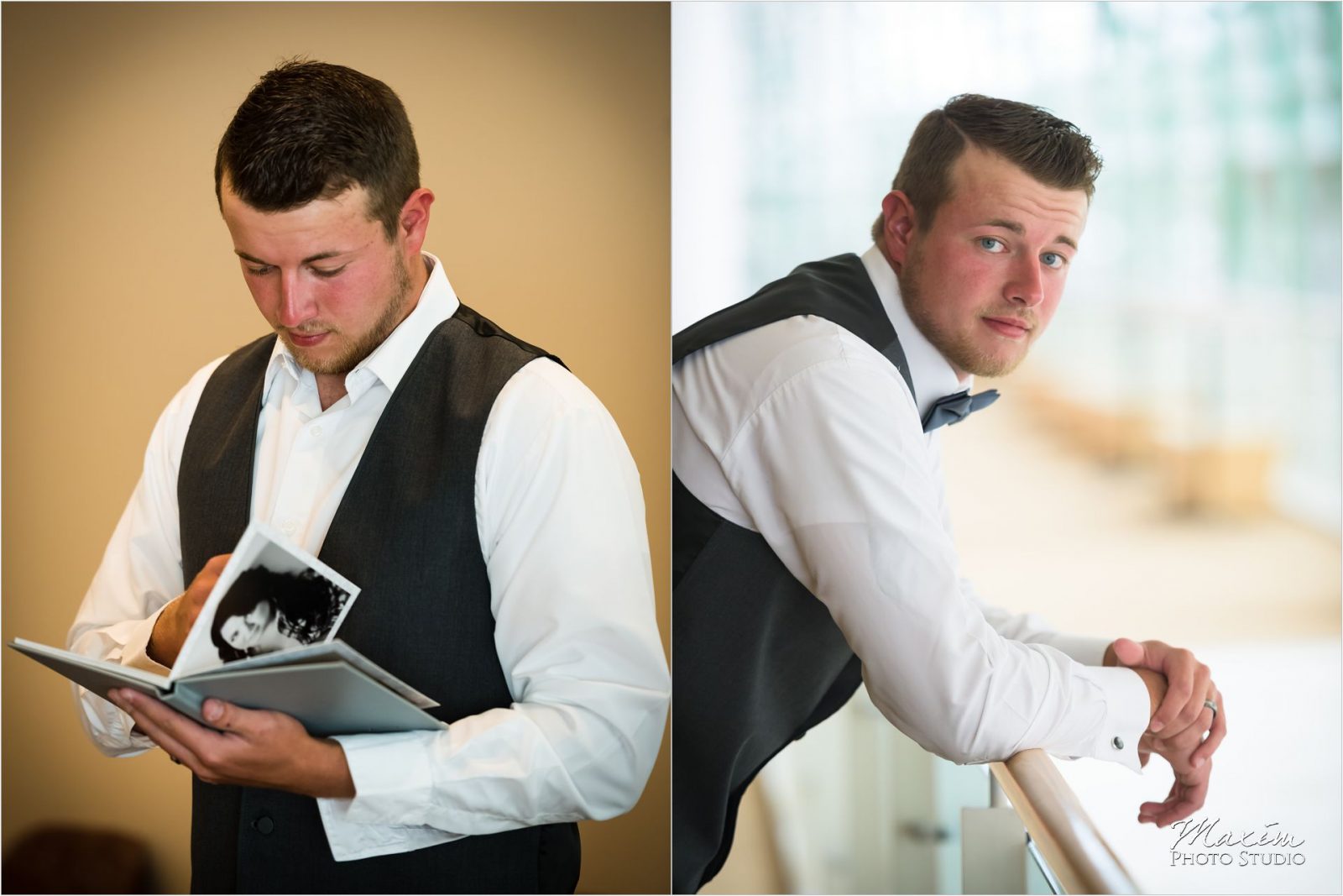 Schuster Center Dayton Ohio Wedding Groom Preparations