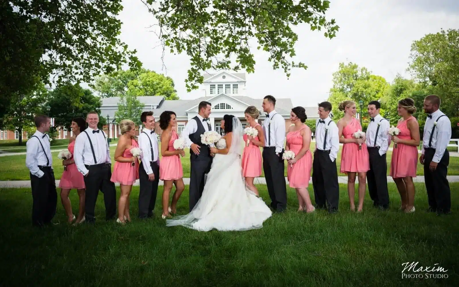 Schuster Center Dayton Ohio bridal party pictures