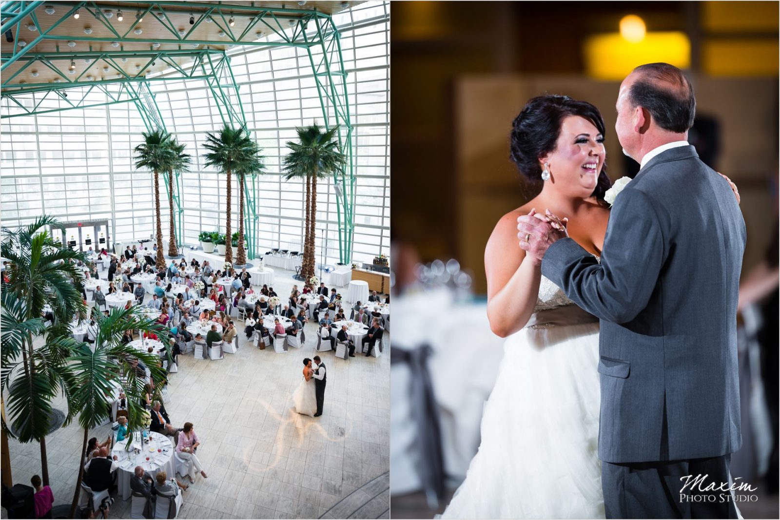 Schuster Center Wedding Reception bride dance