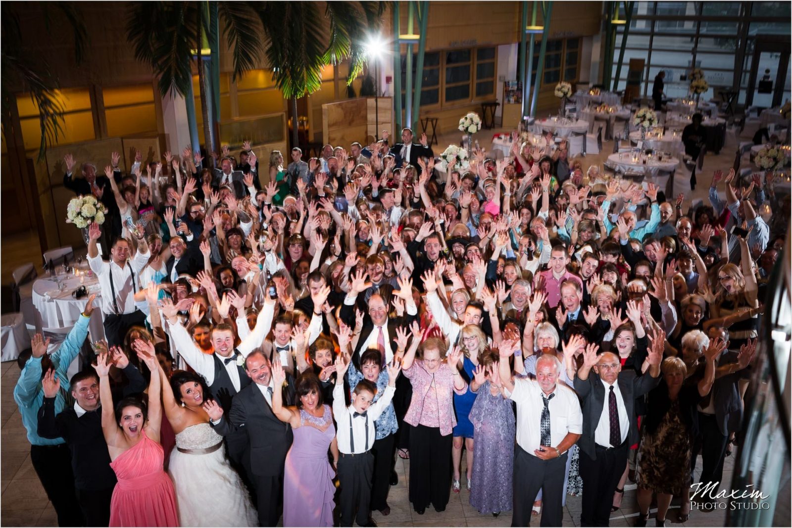 Group Photo Schuster Center Wedding party Pleasers