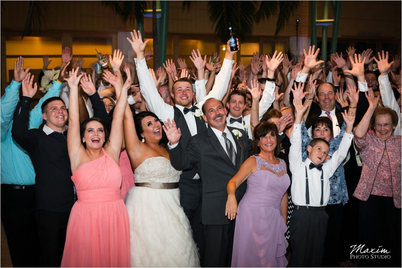 Group Photo Schuster Center Wedding party Pleasers