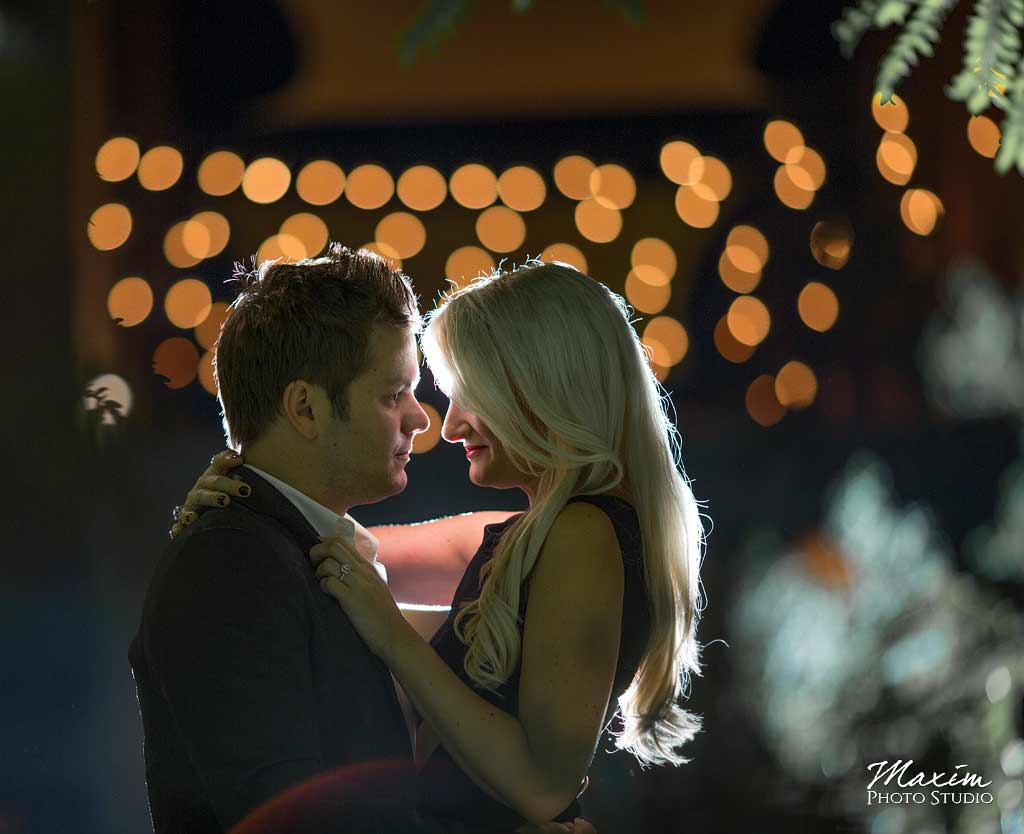 Bistro Lights Cincinnati Engagement Photographer