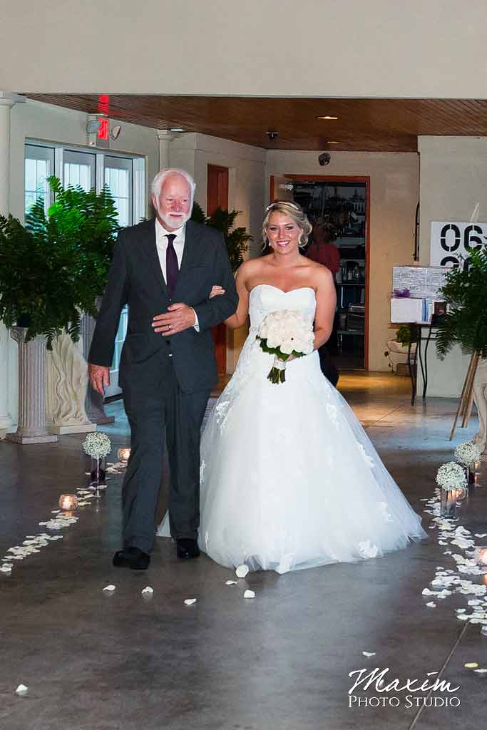 Cedar Springs Pavilion wedding entrance
