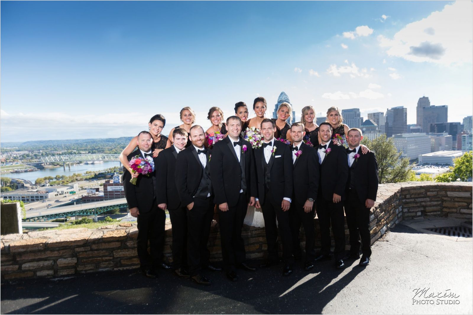 Rookwood Cincinnati Overlook wedding bridal party