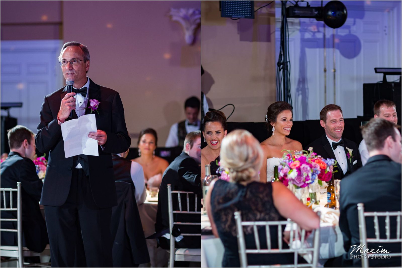 The Phoenix Cincinnati Wedding reception toasts