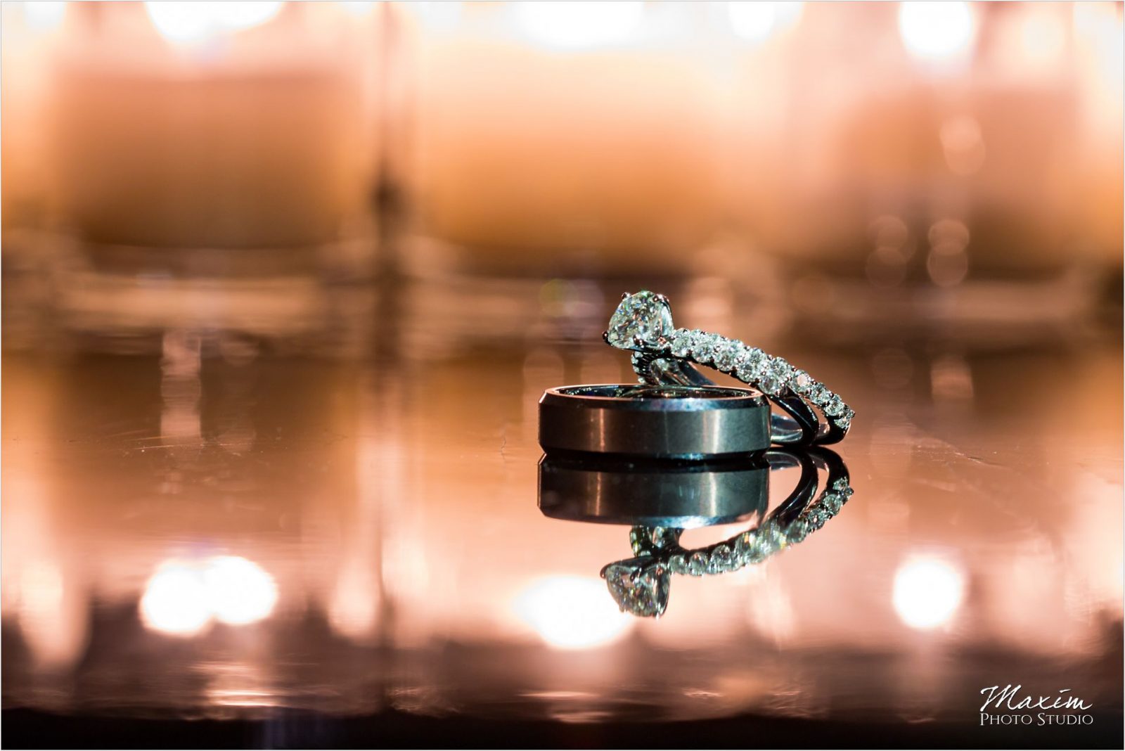 Wedding rings at The Phoenix Cincinnati Wedding Photography