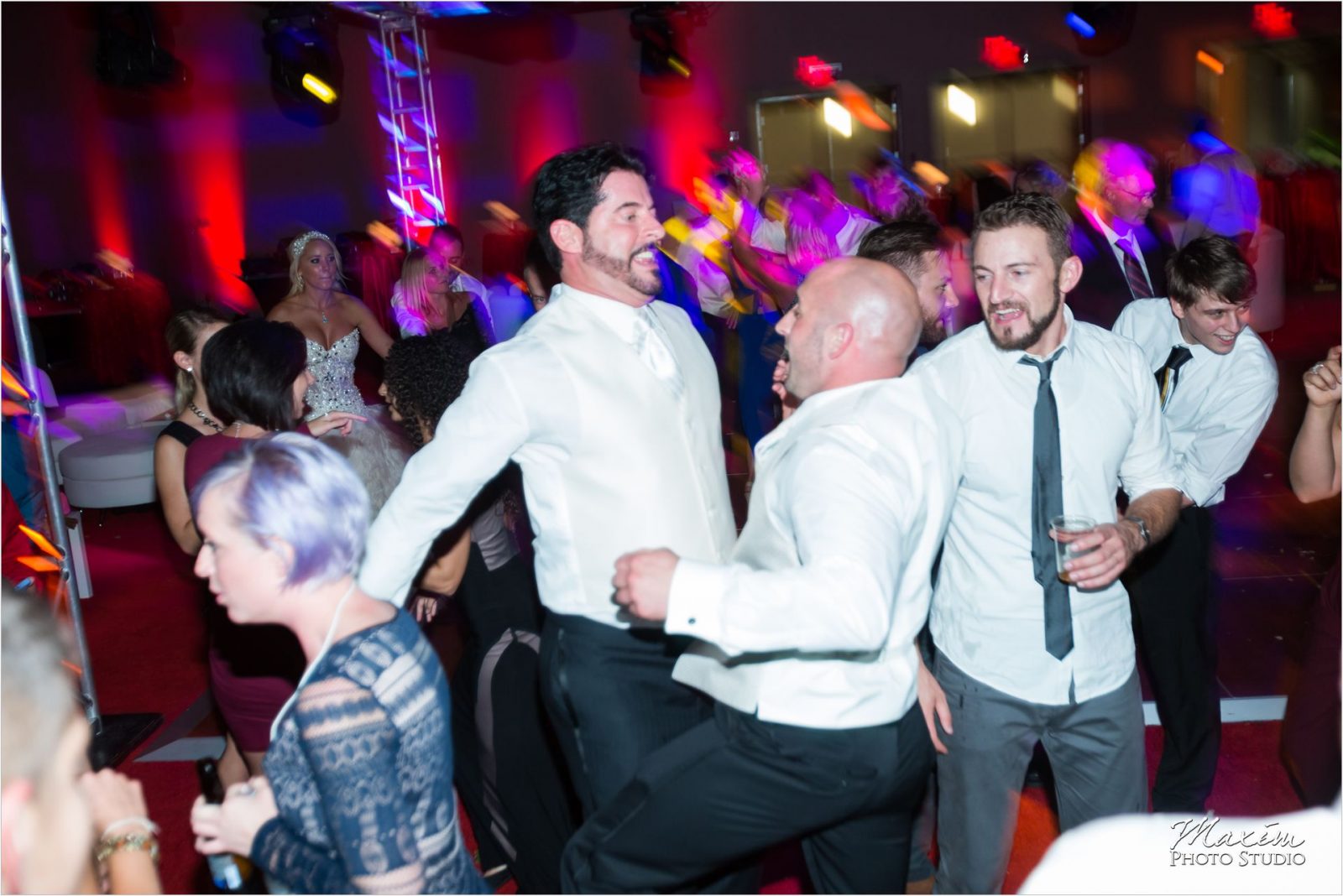 Cincinnati Wedding Photographers Sharonville Convention Center Wedding Reception dancing