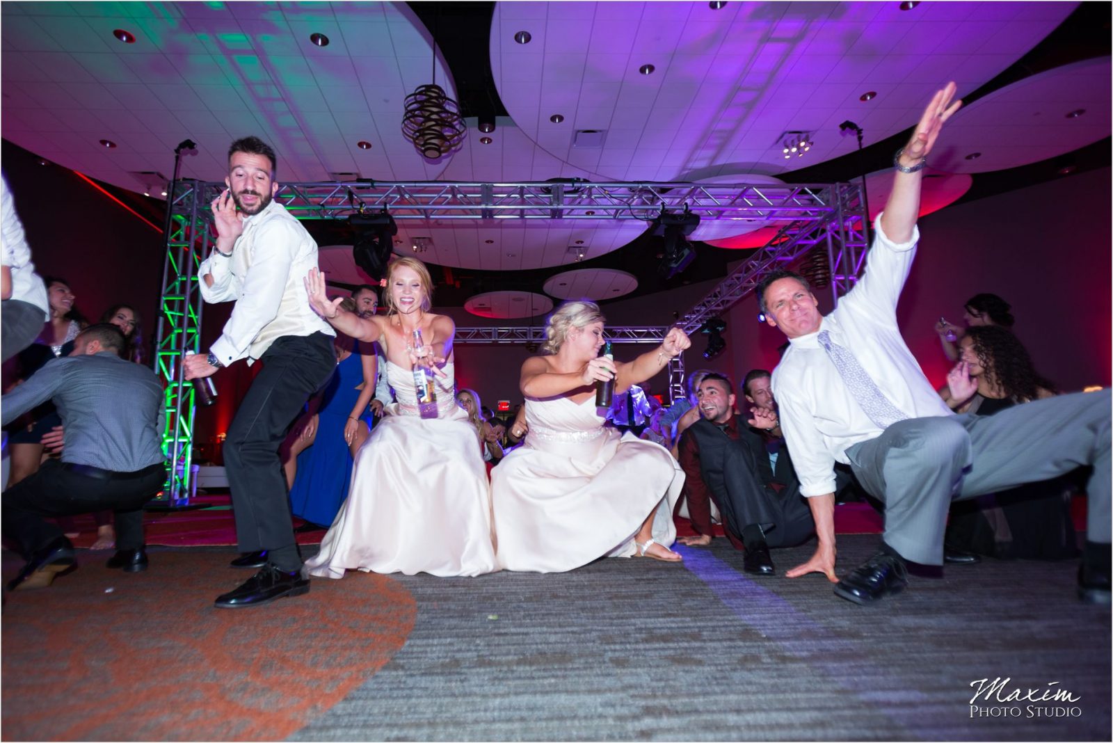 Cincinnati Wedding Photographers Sharonville Convention Center Wedding Reception dancing