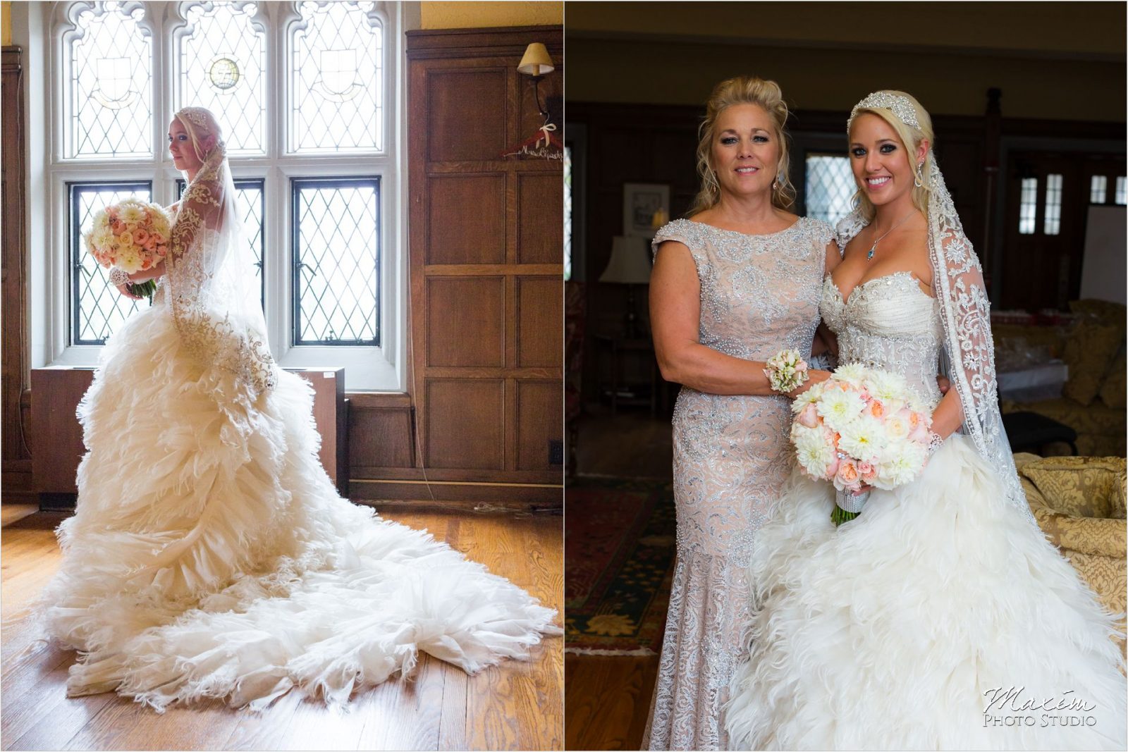 Cincinnati Wedding Photographers Hyde Park United Methodist Church Wedding bride flowers