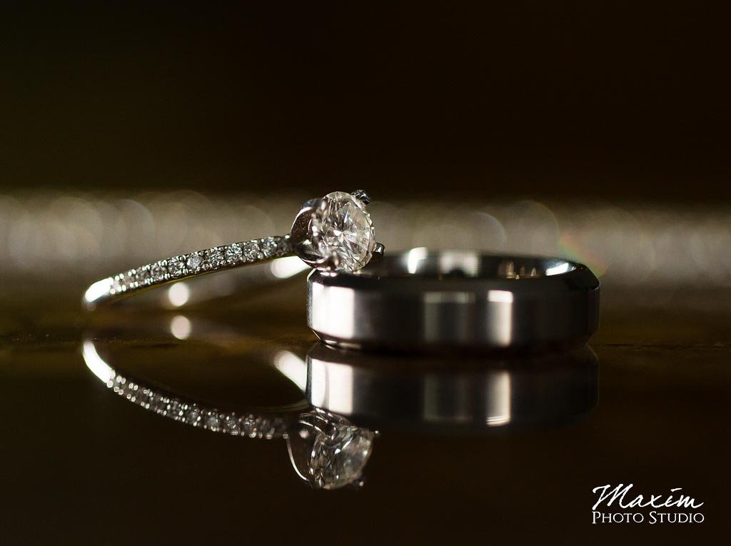 Cedar Springs Pavilion wedding rings