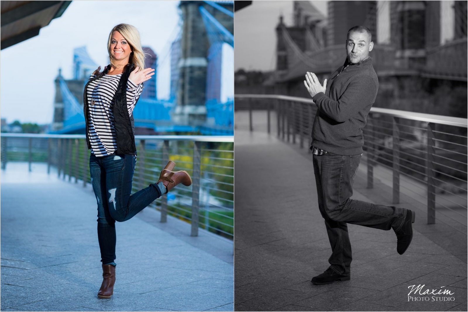 Smale Riverfront Park Cincinnati engagement