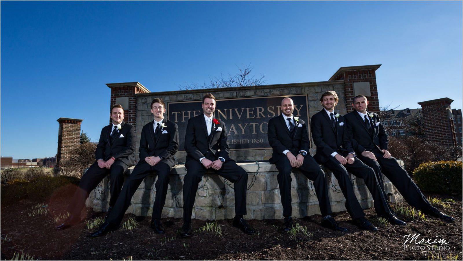 University of Dayton Groom wedding day