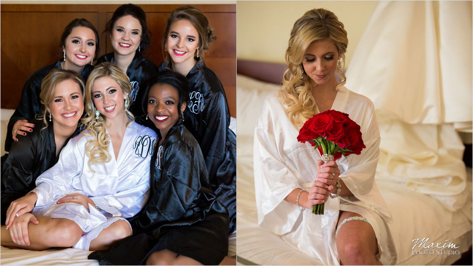 Dayton Marriott Wedding preparations Bridesmaids