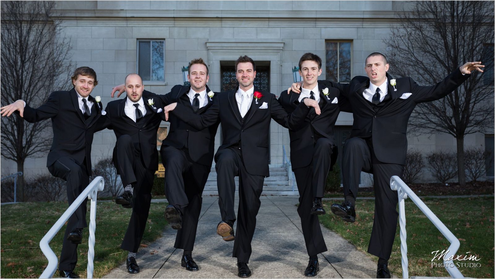 Dayton Masonic Temple groomsmen