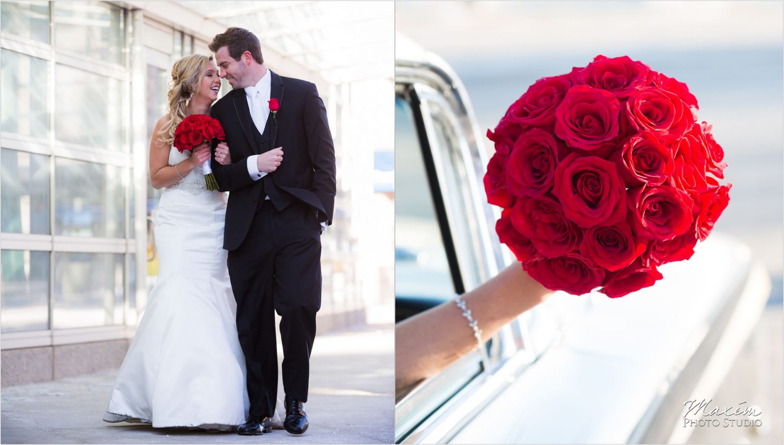 Schuster Center Wedding antique Car