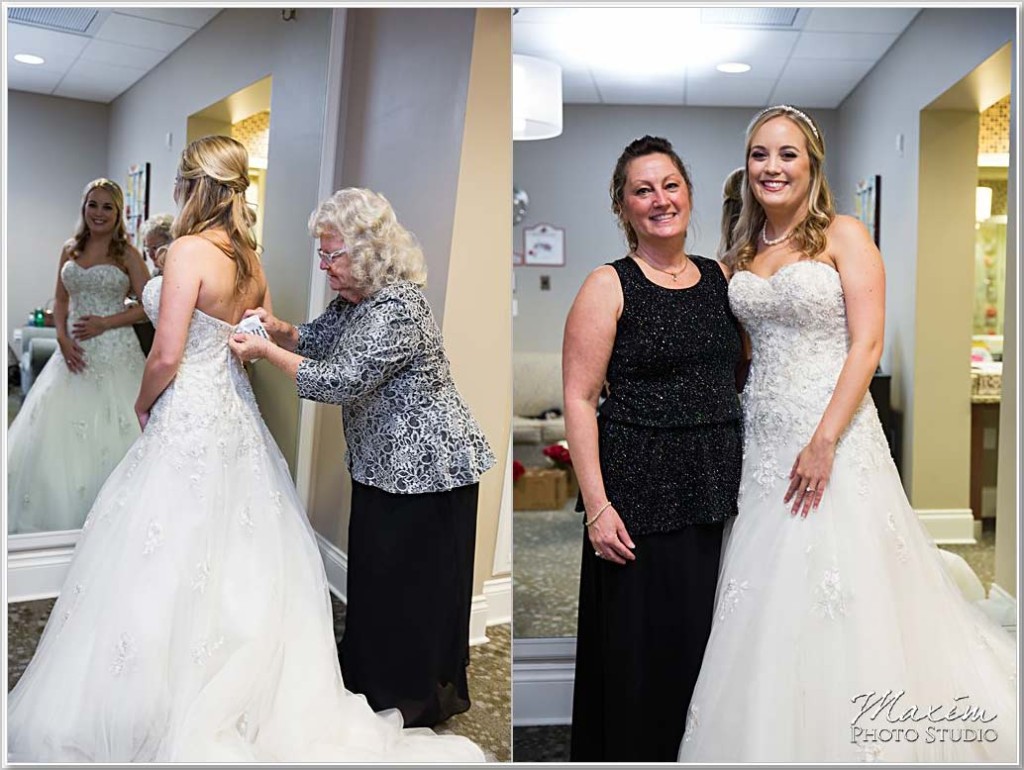 Cooper Creek Event Center Wedding Bride preparations