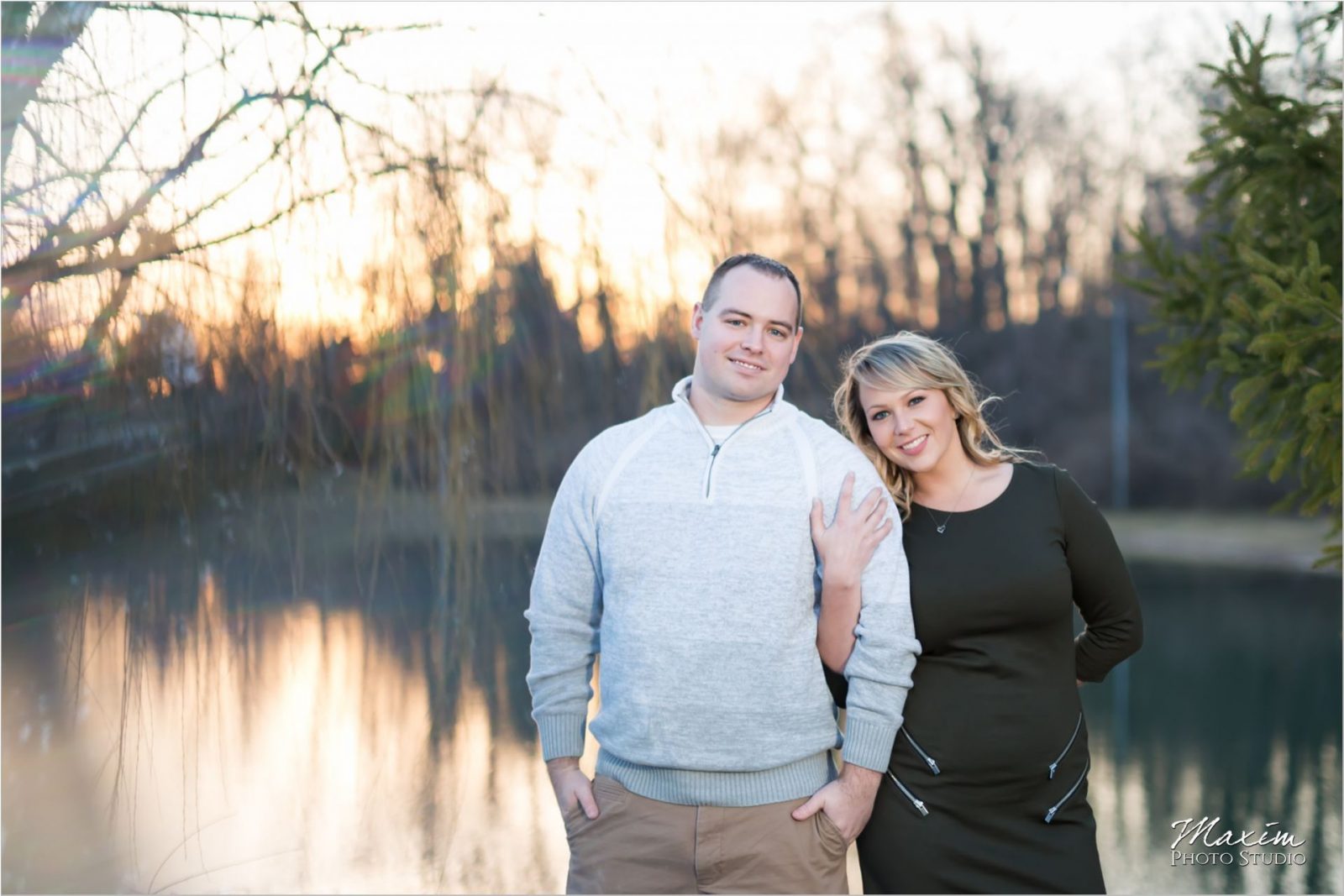 Dayton Wedding Photographers Faurot Park Sunset engagement