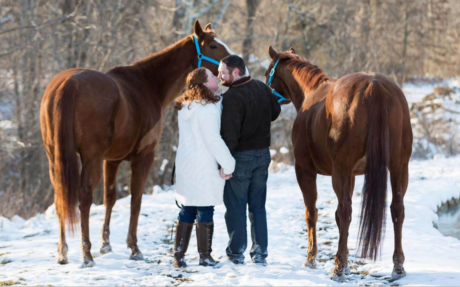 Ohio horse farm Cincinnati wedding engagement