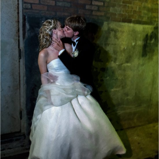 The Phoenix Cincinnati grunge alley wedding