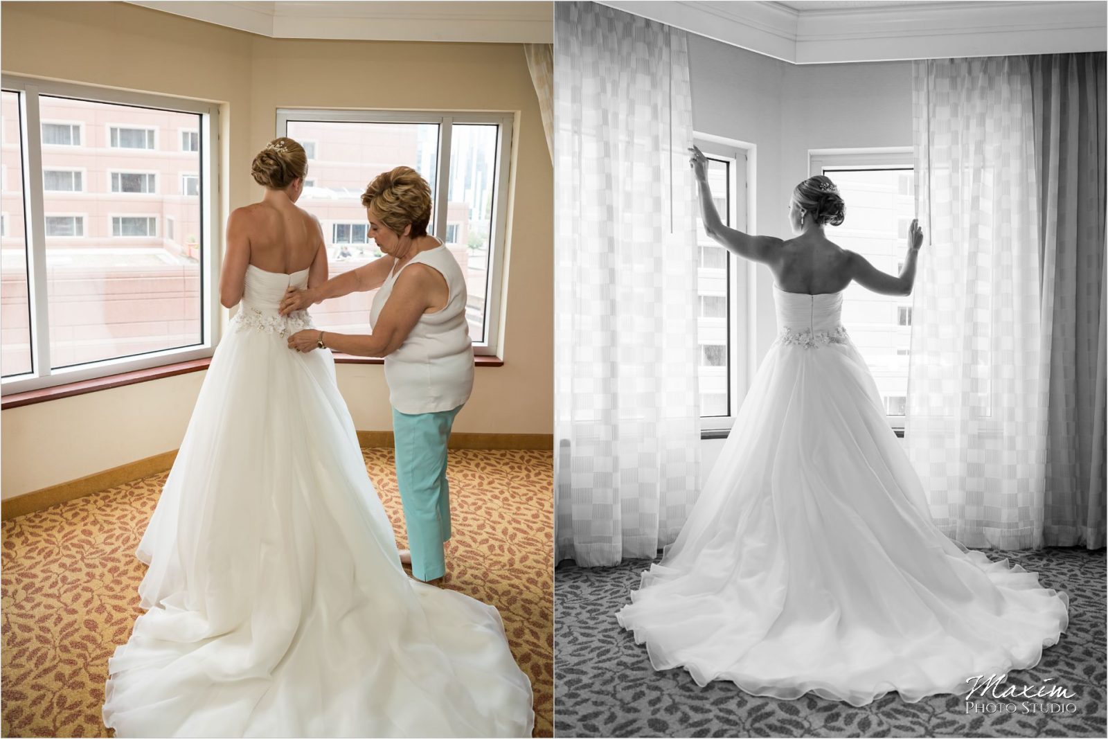 Marriott Rivercenter Covington Kentucky Wedding Bride Preparations