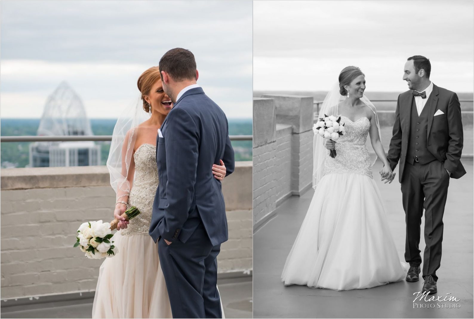 Cincinnati Wedding Photographers Hilton Netherland Plaza Carew Tower