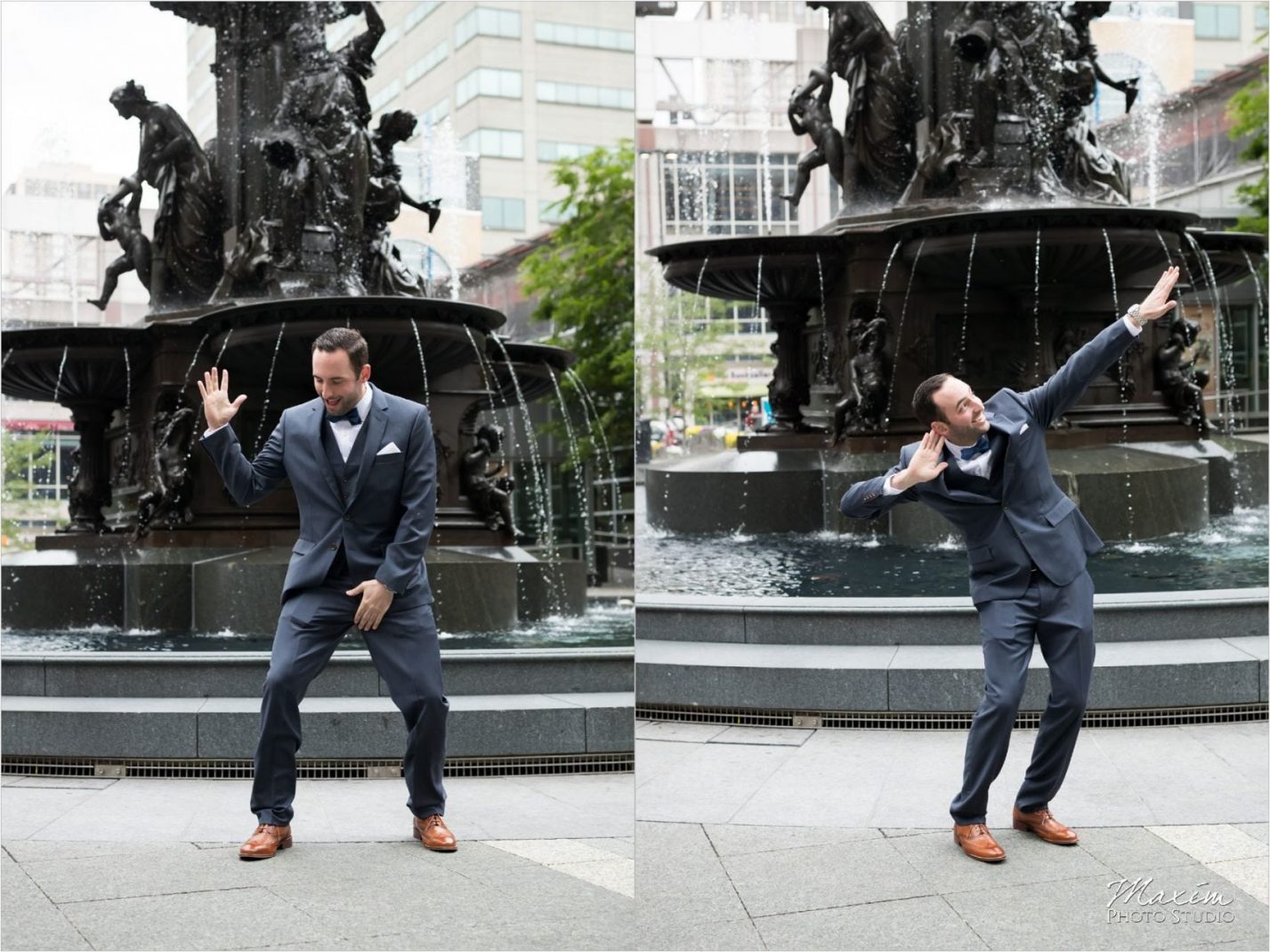 Cincinnati Wedding Photographers Fountain Square pictures