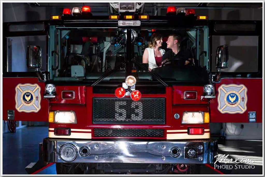 Lousville Kentucky Engagement Photography firehouse