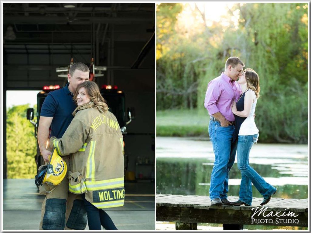 Cincinnati Wedding Photographer louisville firehouse engagement