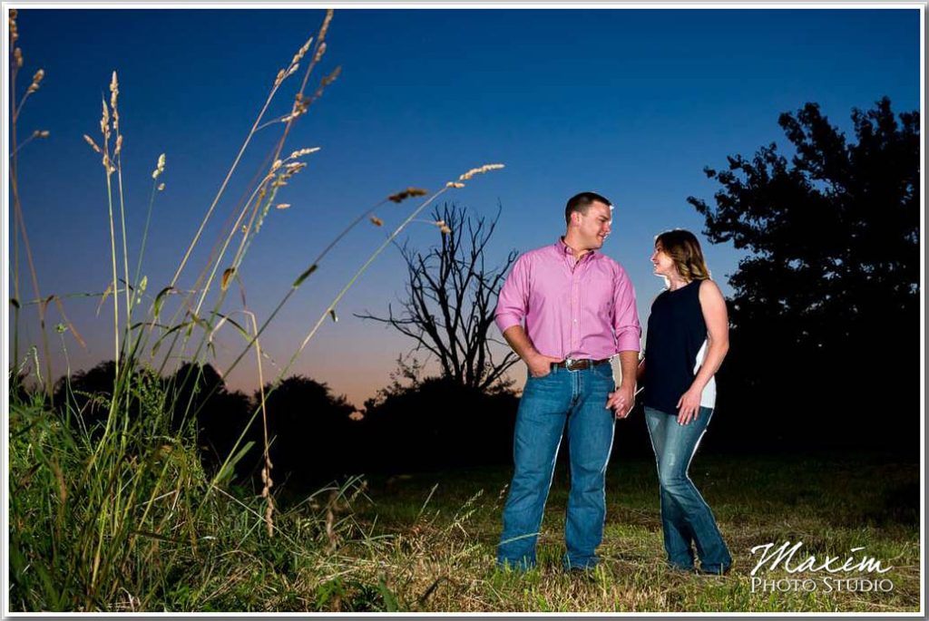 Best Cincinnati Wedding Photographer Beckley Creek Park sunset photography