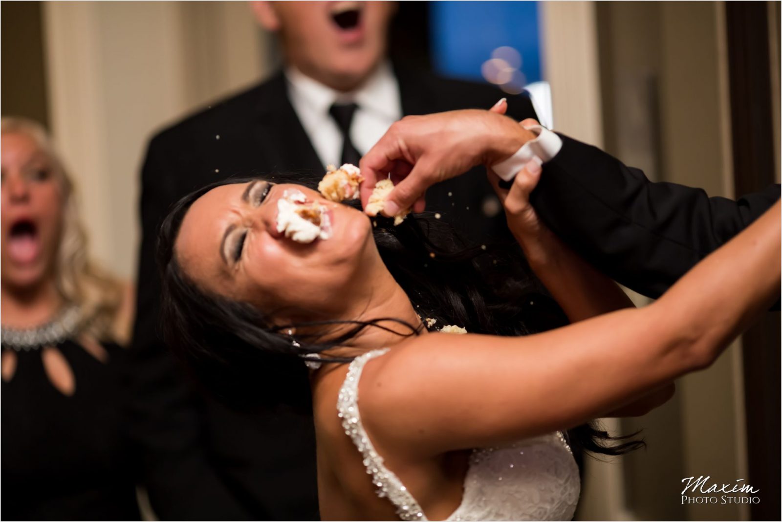 Drees Pavilion Covington Kentucky Wedding Cake Smash